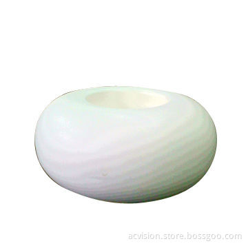 White Ceramic Candle Holder